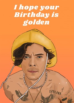 Harry Styles fan art illustration Birthday card    This greeting card is created with love by The Queer Store