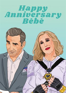 Inspired by the ultimate power couple themselves, the king and queen of Schitt's Creek. Original illustration by The Queer Store.