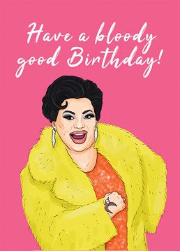Inspired by the one and only Baga Chipz! This is a MUCH BETTA Birthday card than the rest! Original illustration by the queer store.