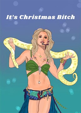She's finally free!! Celebrate this Christmas with our Britney inspired card. Original illustration by The Queer Store.