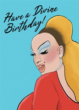 The most iconic Drag Queen of all From Pink Flamingos, it's Divine! Original illustration by The Queer Store