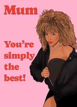 Perfect for any mum who's a fan of Tina Turner! Original illustration by The Queer Store