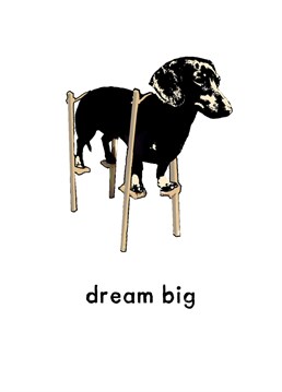 Dream Big. Make them smile with this Good Luck card.