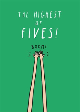 If someone you know has done something awesome, send them the greatest high five ever with this cool card from Tillovision.