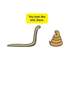 This little snake is taking the poop emoji a little too literally! Make someone laugh and tell them to get well soon with this silly Birthday card by Tillovision.