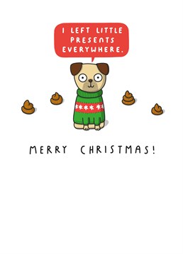 The perfect Christmas surprise from your little pride and joy! The dog wants to send you this thoughtful card by Tillovision to make your day special.