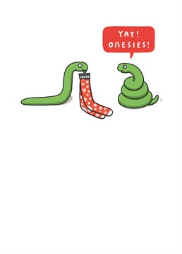 For someone who can't resist a Christmas onesie! Slither in and get cosy with this funny design by Tillovision.