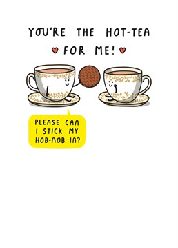Down to dunk? Let someone special know they're just your cup of tea with this naughty Valentine's card by Tillovision.