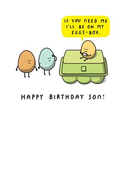 Get this egg-celent Birthday card for your videogame obsessed son!