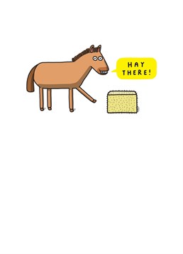 Say Hay There with this horse-ome Birthday card!