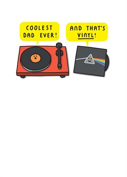 Give this Birthday card to your record-loving Dad!