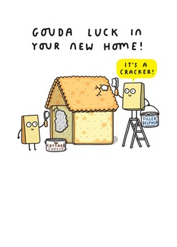Celebrate their new home with this cracker of a new home card.
