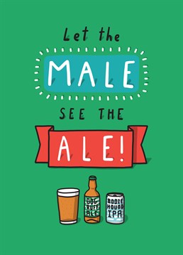 If it rhymes it must come true - it's the rule! Bring on the beer! This Birthday card from Tillovision is perfect for beer obsessed man in your life!