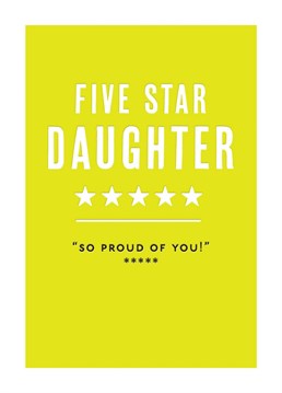 Give your daughter five stars with this fun Birthday card! T