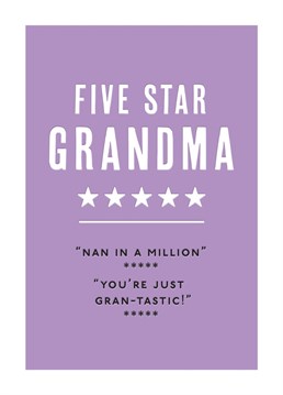 This funny birthday card is perfect for a Nan in A Million!