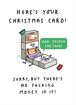 Manage their expectations with this funny Christmas card!