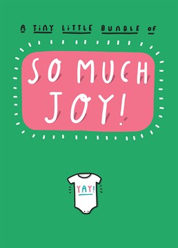 They made a little person and joy has exploded! Make them smile with this cute card from Tillovision.
