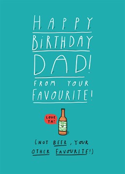 Are you second only to beer? That's not too bad. Beer is brilliant and so are you! Send him this awesome Tillovision Birthday card.