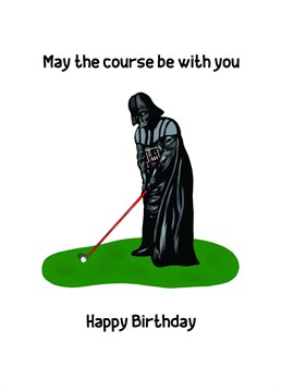 Need a card for the golf-loving Star Wars fan in your life? If so, you've been looking in Alderaan places...well, until now.