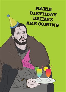 Cheer up Jon, the white walkers aren't invited after last year! Get a Game of Thrones fan in the party spirit with this birthday card by Scribbler.