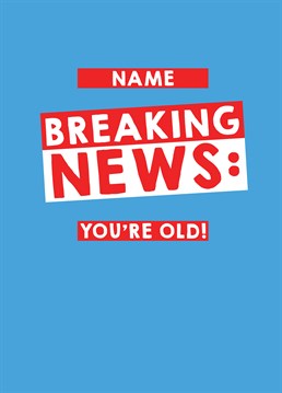 Extra, extra! Just in case your friend has somehow managed to forget their aging of another year. Good job you're here to remind them with this Scribbler Birthday card.
