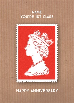 Signed, sealed, delivered: I'm yours! Give your partner the royal seal on your anniversary with this quirky design by Scribbler.
