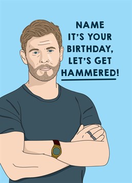 Send this Thor-some Scribbler card to a Marvel fan you Loki want to party with on their birthday. Alternatively, someone who REALLY fancies Chris Hemsworth.