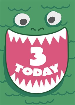 Know a little monster who'd love to receive this monster card on their birthday? Personalise and send this fun milestone design to make their day extra special.