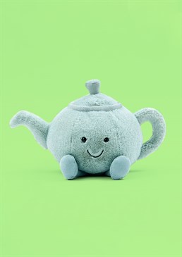 <ul>    <li>I&rsquo;m a little teapot short and stout, here&rsquo;s my handle, here&rsquo;s my spout...&nbsp;</li>    <li>It&rsquo;s always teatime with the Jellycat Amuseable Teapot! There&rsquo;s nothing that can&rsquo;t be fixed with a good cuppa and this charming, china chum will instantly make everything better.&nbsp;</li>    <li>With a soft, bluey-grey exterior, it has about as much practical use as a chocolate teapot but will look great in the home and make a fab gift for any tea addict!&nbsp;</li>    <li>Dimensions: 20cm high, 18cm wide&nbsp;</li></ul>