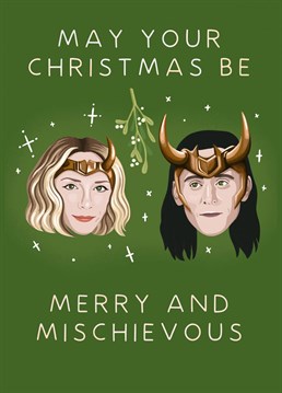 It's not Christmas without a little mischief! Wish your favourite marvel fan a merry one with this Loki and Sylvie card!