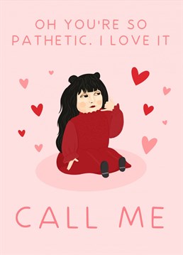 Send your favourite vampire fan some passive aggressive love with this hilariously sweet Valentine's Day Anniversary card! Inspired by Nadja the doll from What We Do in the Shadows!