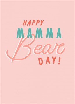 Wish your 'Mamma' a Happy Mother's Day with this beautifully bright typography card