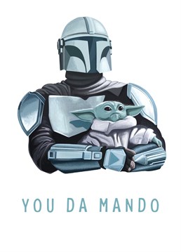 Inspired by the loving relationship between Mando and Grogu, this card is a great choice to congratulate your bestie or for your main man (aka Dad) on Father's Day!