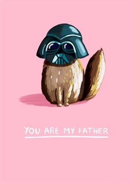 The perfect Father's Day card for any fan of Star Wars and furry creatures! This adorable Darth Vader card is the best of both worlds!