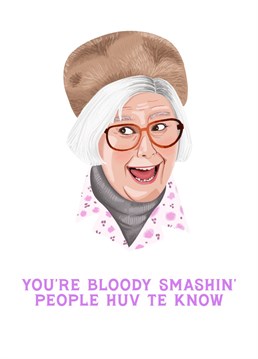 Tell your pal how smashin' they are with this hilarious card inspired by Isa from Still Game!