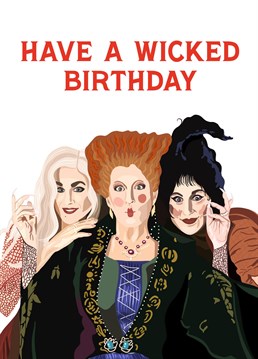 Put a spell on them with this magical card inspired by the Sanderson Sisters from Hocus Pocus!