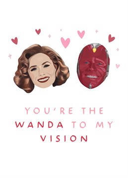 The perfect Anniversary card for any Wandavision fan! Inspired by the first 50's episode, they're definitely one of the cutest couples in the Marvel universe!