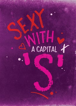Smooth with a capital smoo', we think! Send this Unknown Ink Anniversary card to your sexy significant other.