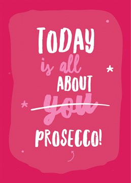Crack open the prosecco and celebrate their birthday with this fantastic Unknown Ink card.
