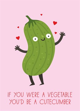 Your Valentine will surely overlook your likening them to a vegetable with this sweet Scribbler Valentine card.