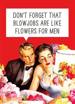 Apart from the fact that you can, indeed, send men flowers, I'd like to see you call Interflora and explain this. Better on a Scribbler card.