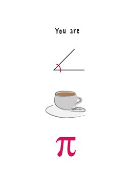 Angle, cup, pi. Oh, I see what you did there! Cute Scribbler Anniversary card.