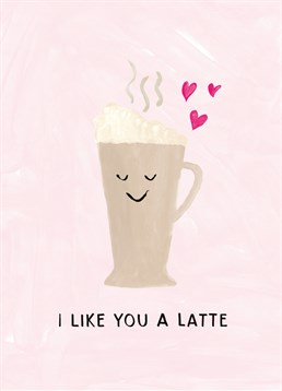 Who doesn't love a cheeky latte? The Scribbler card you need for a coffee-lover you love.