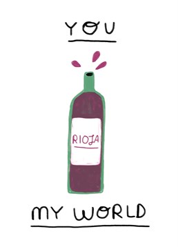 For your red wine-lovers who do a great job of rocking your world on Valentine's Day, wine-ot send this Scribbler card?