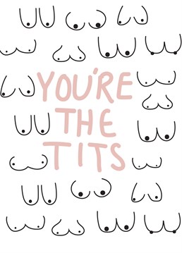We don't think there's a better compliment than you're the tits! Let them know with this hilariously unique Scribbler Valentine's Anniversary card.
