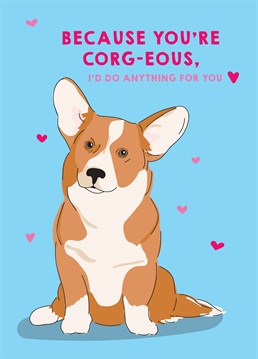 Make sure they aren't melan-collie with this adorable Valentine's Anniversary card by Scribbler.