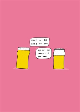 Love is ale you need! Send this punny Valentine's Anniversary card to your other half to make one full pint. Designed by Scribbler.