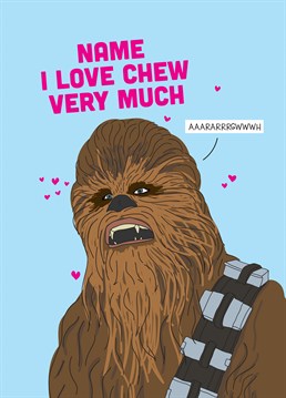 Don't be Solo on Valentine's Day, give this personalised Scribbler card to the Han to your Chewie!