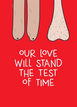 Long may your love last, even when your boobs and balls are touching the floor! Send this rude Scribbler Anniversary card to make your other half laugh on Valentine's Day.