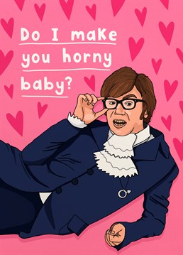 Oh behave! If your other half is a Mike Myers fan, make sure their Valentine's Day is totally shagadelic baby with this Austin Powers inspired Scribbler card.